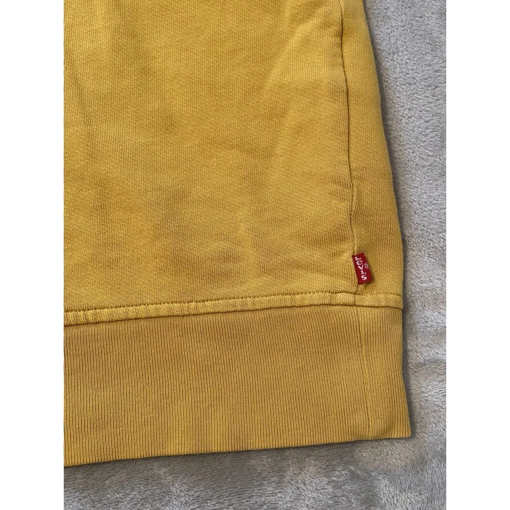 Levi's Hoodie Sz XL Yellow Mushroom Graphic‎ Pullover Relaxed Fit Streetwear